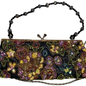 Max Mayer Embroidered & Beaded Purse. Excellent Condition. Never used